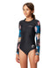 O'NEILL GIRLS BAHIA LYCRA BACK ZIP LONG SLEEVE SURFSUIT - BALMY NIGHTS