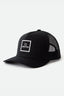 BRIXTON ALPHA BLOCK X C MP MESH CAP - BLACK