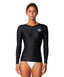 O'NEILL BAHIA FRONT ZIP RASH VEST - BLACK