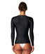 O'NEILL BAHIA FRONT ZIP RASH VEST - BLACK