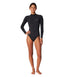 O'NEILL SALINA PREMIUM BACK ZIP LONG SLEEVE UV SURFSUIT - BLACK