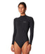 O'NEILL SALINA PREMIUM BACK ZIP LONG SLEEVE UV SURFSUIT - BLACK