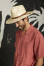 BRIXTON FIELD PROPER STRAW HAT - NATURAL/BROWN