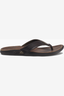 REEF LEATHER JANDAL J BAY III DARK BROWN